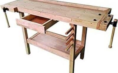 Test du banc de travail Vigor 4894510 : l&rsquo;allié robuste en bois marron