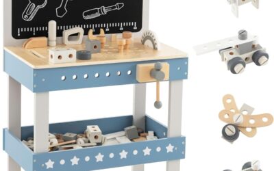 Test : établi bricolage enfant Dreamade, 61 accessoires
