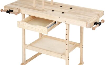 Test : établi TIMBERTECH® en bois de pin, robuste et pratique