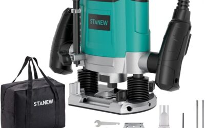 Test : défonceuse verticale électrique STANEW 1200 W et ses 12 fraises