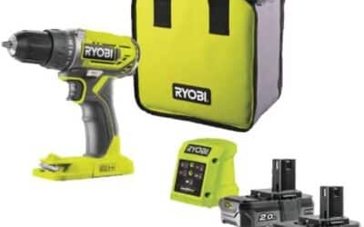 Test du pack Ryobi R18DD2-220S : perceuse visseuse 18V complète
