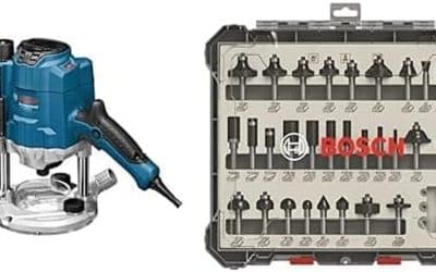 Test de la défonceuse Bosch GOF CE 1250 W et kit de fraises 30 pièces