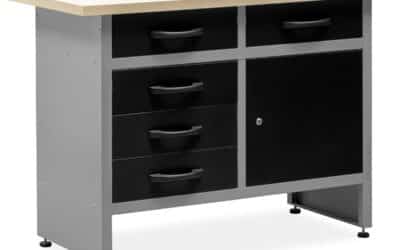 Test de l&rsquo;établi MB017G de Metalmobell : table de travail polyvalente pour atelier et garage