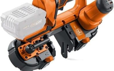 Test de la scie à ruban sans fil Fein ABAS 18-63 AS : tronçonnage mobile 63, 5 mm