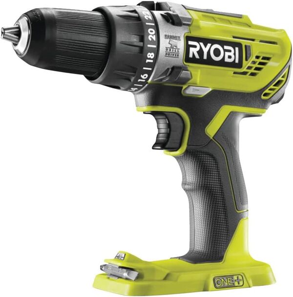 RYOBI One+ Duo perceuse a percussion + scie sauteuse sans fil 18V - RCK182B-225SA6 - 2 batteries 2,5 Ah - 6 lames - sac de range