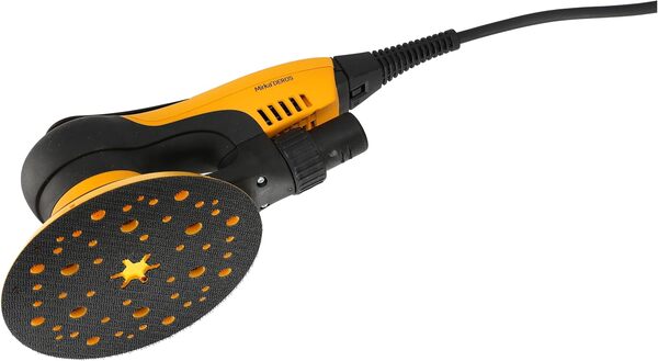 Mirka DEROS II 625 Ponceuse excentrique avec aspiration pour disque abrasif autoagrippant Ø 150mm / Excentricité 2,5mm / Ponceuse orbitale pour le ponçage sans poussière du bois, plâtre, métal