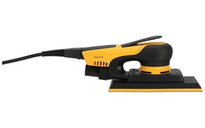 Test de la ponceuse orbitale Mirka DEOS II 383 : efficacité et faible vibration