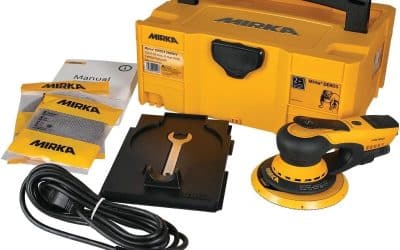 Test : ponceuse excentrique Mirka DEROS 5650CV avec aspiration centrale