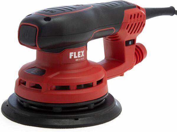 Flex Ponceuse excentrique ORE 5-150 EC (400 W, plateau de ponçage Ø 150 mm, course 5 mm, moteur sans balais, ponceuse, raccord pour aspiration de poussière Ø 27 mm) 447706