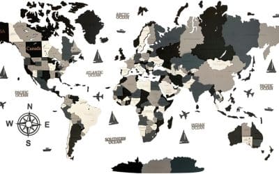 Avis : carte du monde en bois 3D pour décoration murale