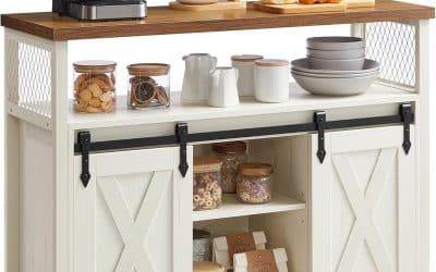 Test : buffet VASAGLE avec portes coulissantes et étagères réglables