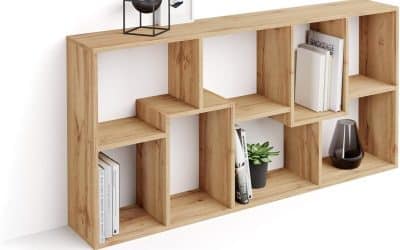 Test de la bibliothèque XS Iacopo de Mobili Fiver : élégance rustique pour votre intérieur