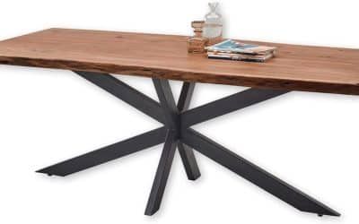 Test de la table Stella Trading JARO : mariage du bois d&rsquo;acacia et métal