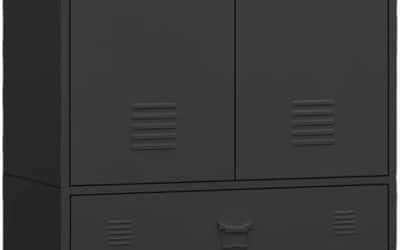 Test de l’armoire industrielle vidaXL noir et métal