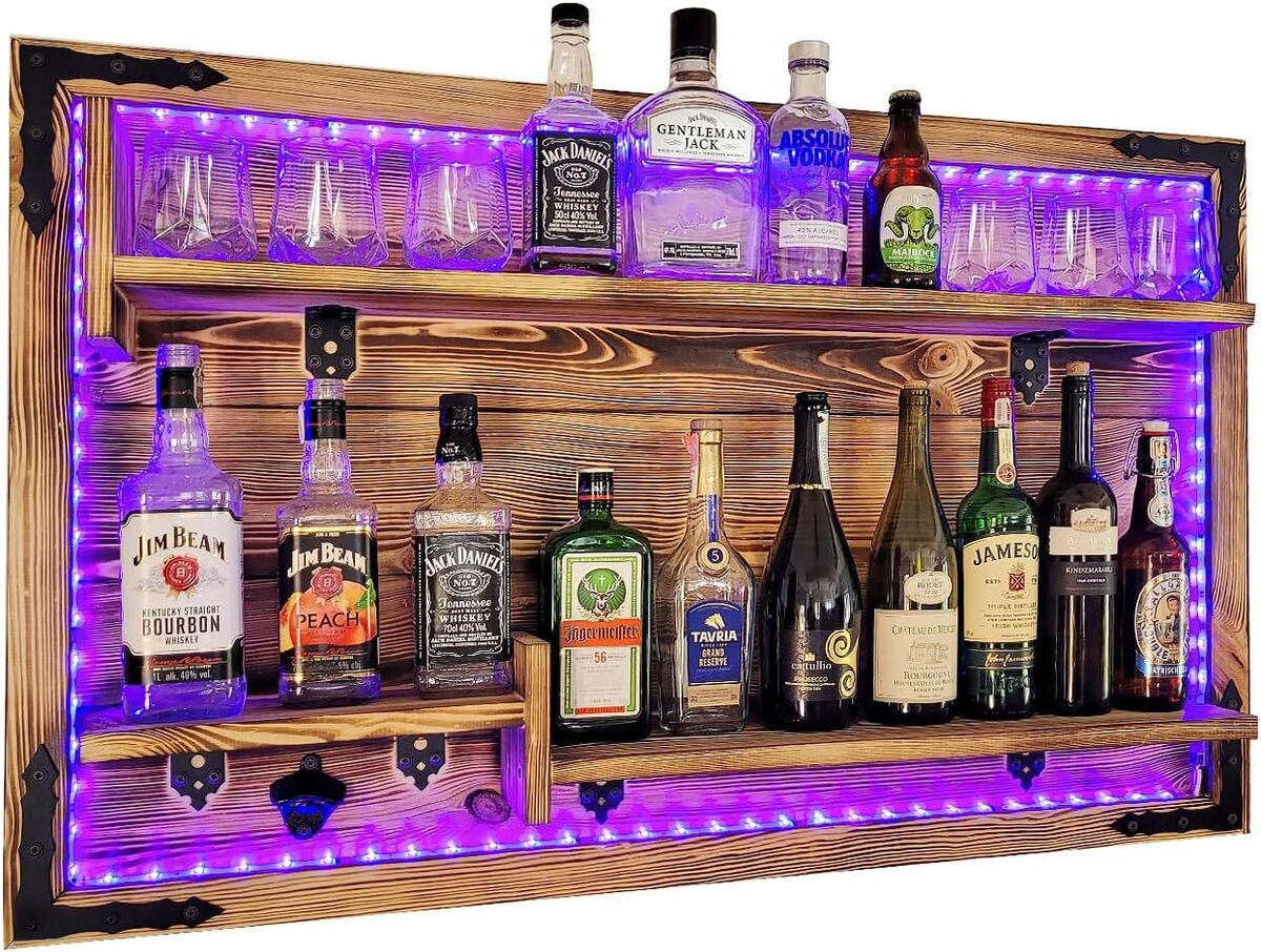 Test de l'étagère murale weeco avec éclairage LED RGB pour bar