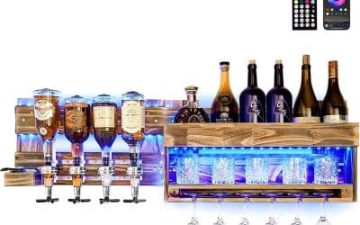 Test du porte-bouteille mural Yorbay avec LED : élégance et fonctionnalité