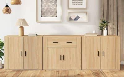 Test : buffets chêne Sonoma Générique 3 pcs, rangement optimal