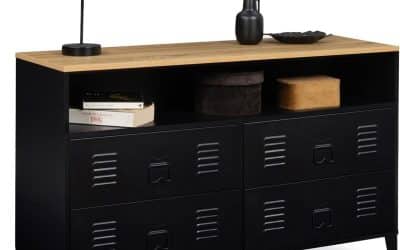 Test : commode Ester 4 tiroirs design industriel