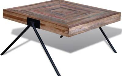 Test de la table basse vidaXL en teck recyclé
