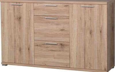 Test du buffet Germania 3201 : élégance en chêne Sanremo