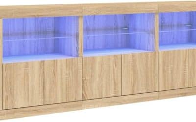 Test du buffet vidaXL moderne avec lumières LED