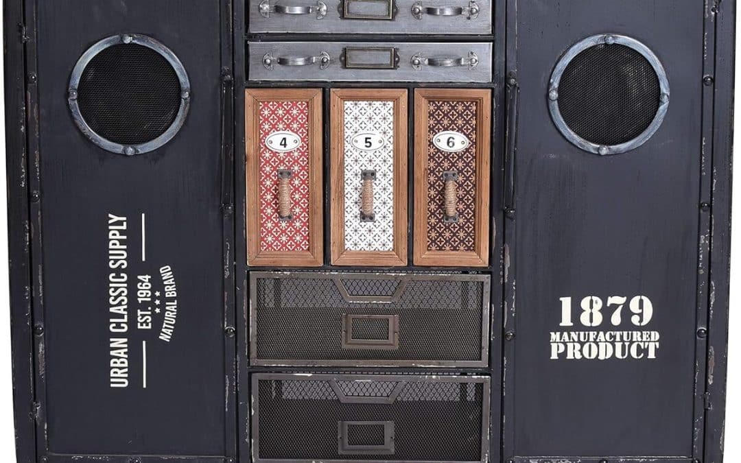 Test du buffet vintage Sunnyside LOFT : l'armoire industrielle en bois et métal