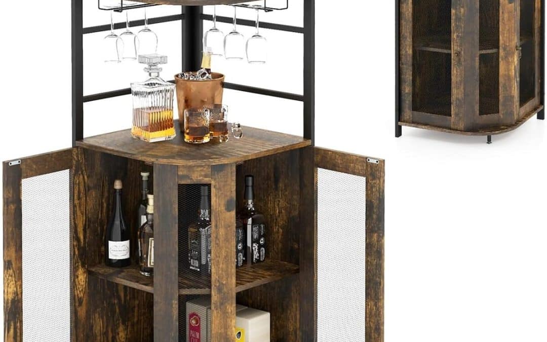 Test du meuble bar KOMFOTTEU : porte-bouteilles et étagère élégante