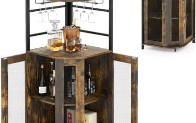 Test du meuble bar KOMFOTTEU : porte-bouteilles et étagère élégante
