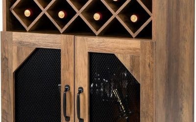 Test du meuble de bar Giantex : style industriel et rangement malin