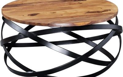 Test : table basse FineBuy en bois massif et métal