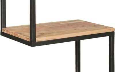 Test : table d’appoint FineBuy bois massif et métal
