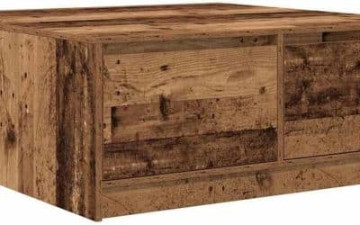 Avis sur la table basse en vieux bois de vidaXL : design et fonctionnalité