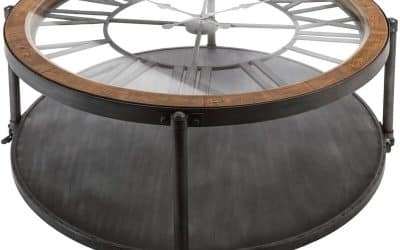 Test de la table basse Chrono Atmosphera : métal et bois élégant