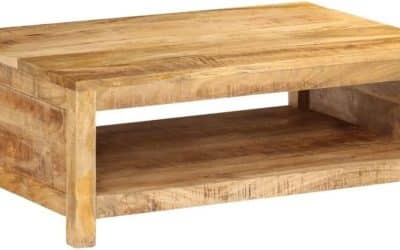 Test de la table basse vidaXL en bois de manguier