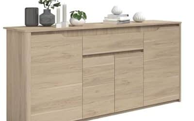 Test du buffet enfilade Parisot Chicago : design en chêne Dakota
