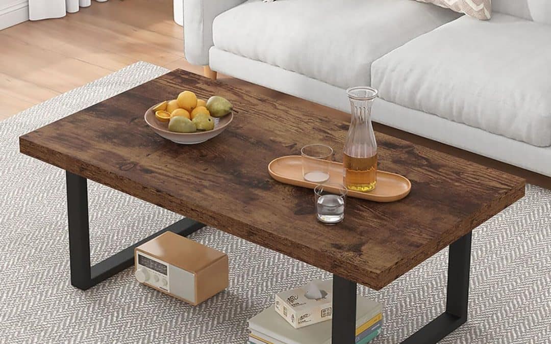 Test : table basse rustique IBF en bois et métal