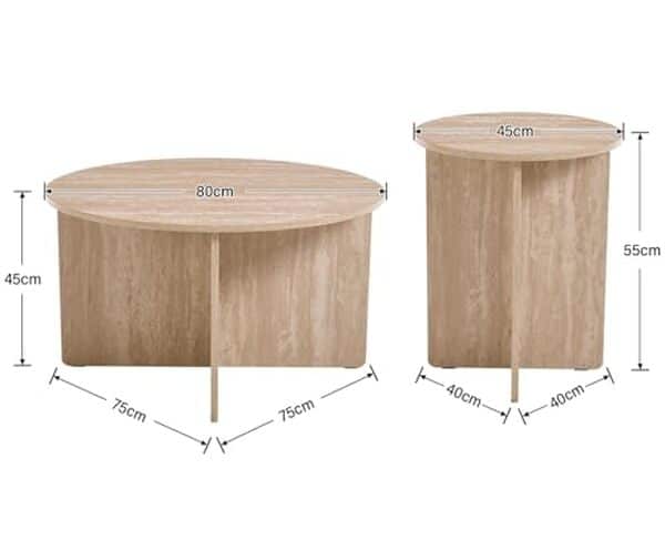 Découvrez le test des tables basses Chairus en bois effet chêne : modernité et style pour sublimer votre intérieur avec élégance et fonctionnalité.