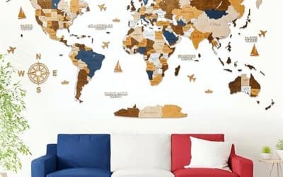 Avis sur la carte du monde 3D en bois WOW WOOD : une décoration murale originale