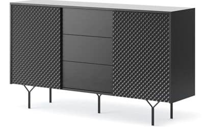 Avis sur le buffet 3 tiroirs Raven : style industriel élégant