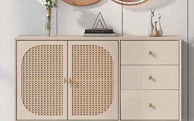 Avis sur le buffet Merax en rotin : élégance et praticité