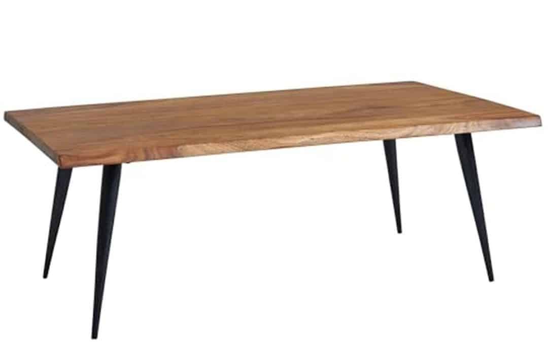 Avis : table basse FineBuy en bois massif et métal