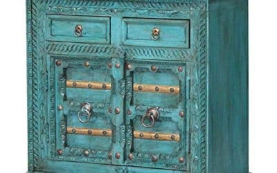 Test : commode Casa Moro Elisam style colonial en bois turquoise