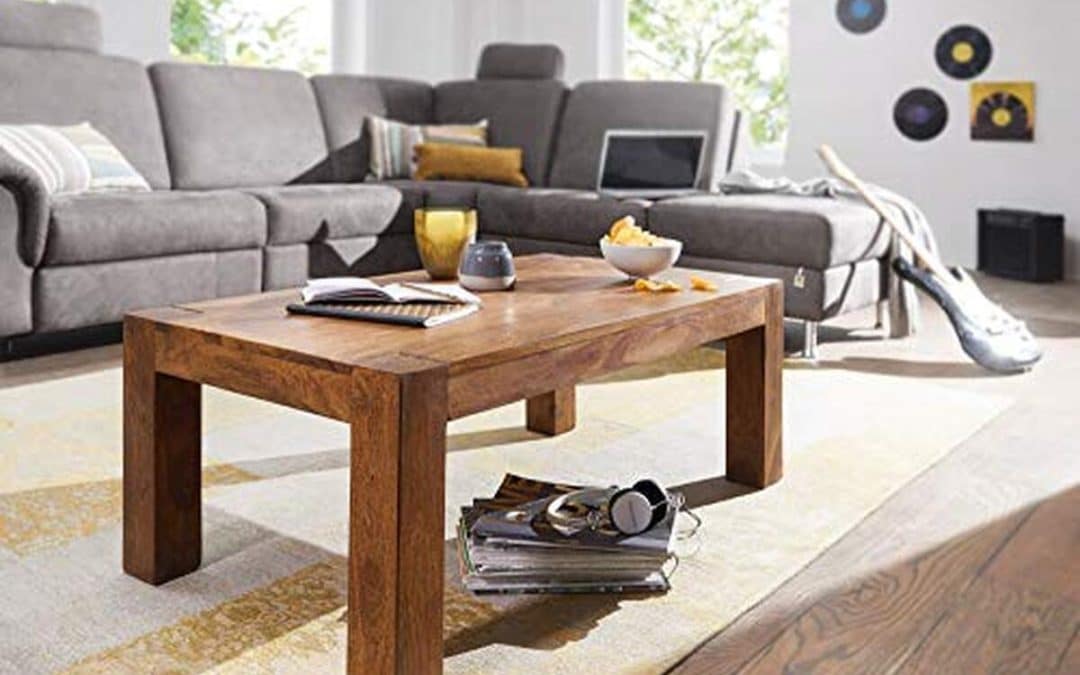 Test de la table basse en sheesham Kadima 110 x 60 cm