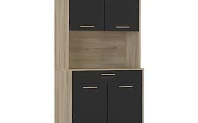 Test du buffet industriel : robustesse et style en bois clair et noir