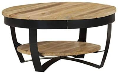 Test : table basse en bois de manguier vidaXL