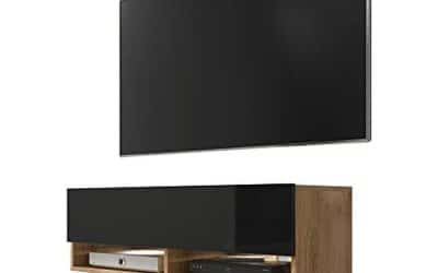 Test : table TV Selsey Wander chêne et noir 100 cm