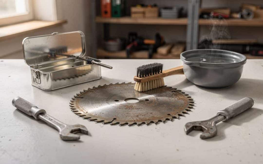 Comment nettoyer les dents d'une lame de scie circulaire ?