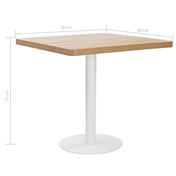 Découvrez la table de bistro vidaXL en MDF : élégance et fonctionnalité pour un espace convivial et moderne.