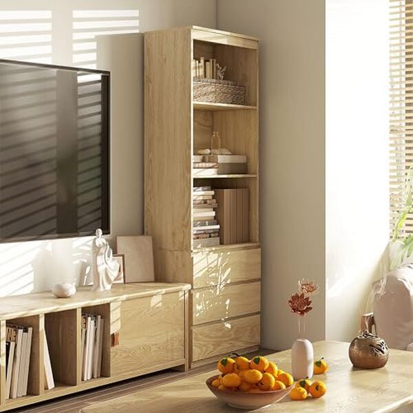 Découvrez notre test complet de la bibliothèque haute Homcom avec étagères et tiroirs : un meuble alliant design moderne et praticité pour optimiser votre espace.