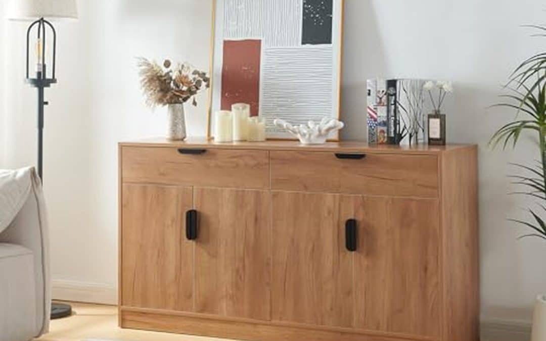 Avis : buffet élégant [en.casa] avec effet chêne